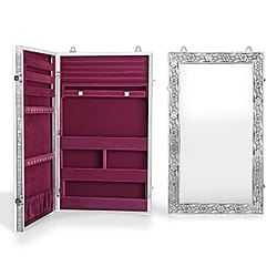 Livmore Handmade Oxidized Wall Mount Jewellery Organizer (Size 55x33x8 cm) - Purple