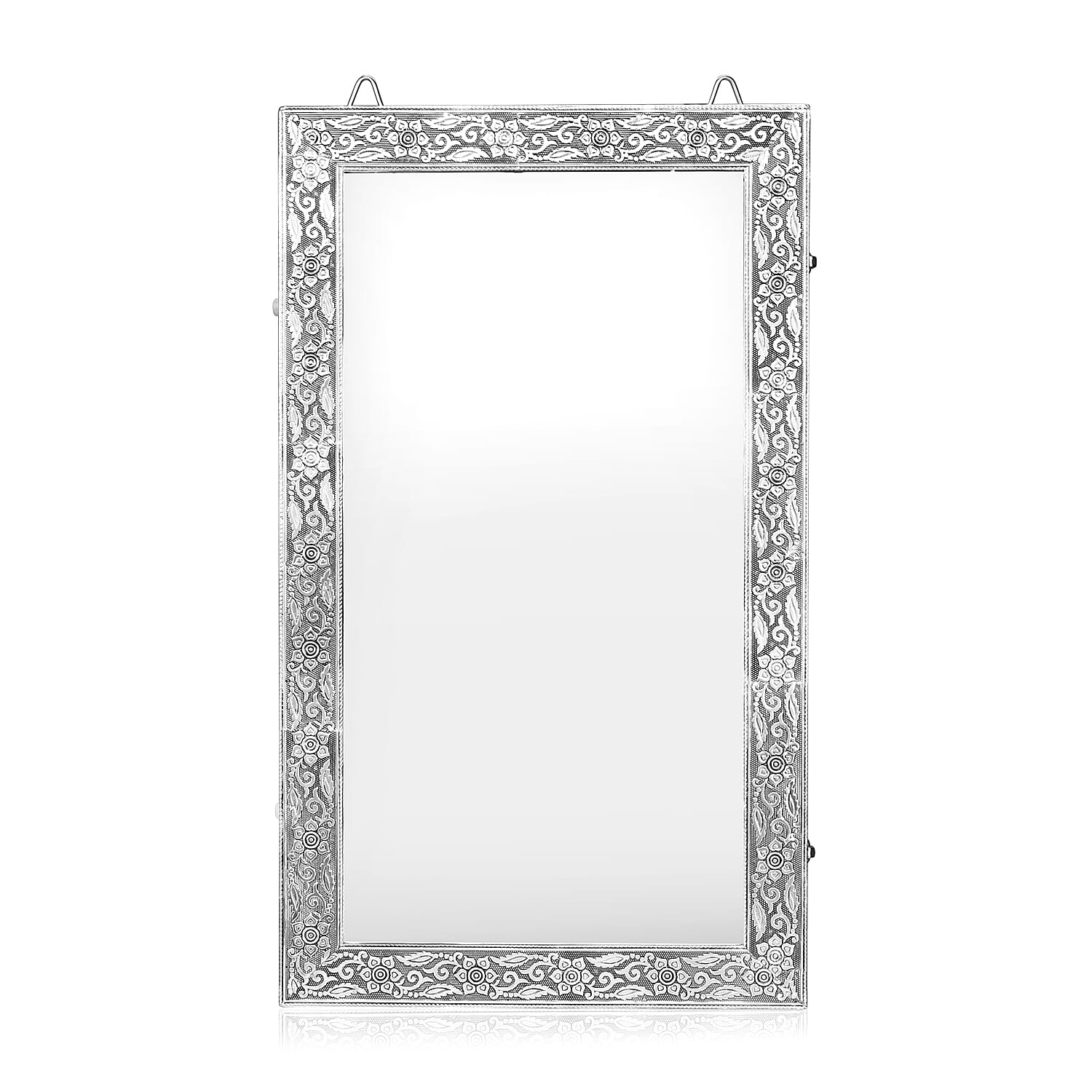 Livmore Handmade Oxidized Wall Mount Jewellery Organizer (Size 55x33x8 cm) - Maroon