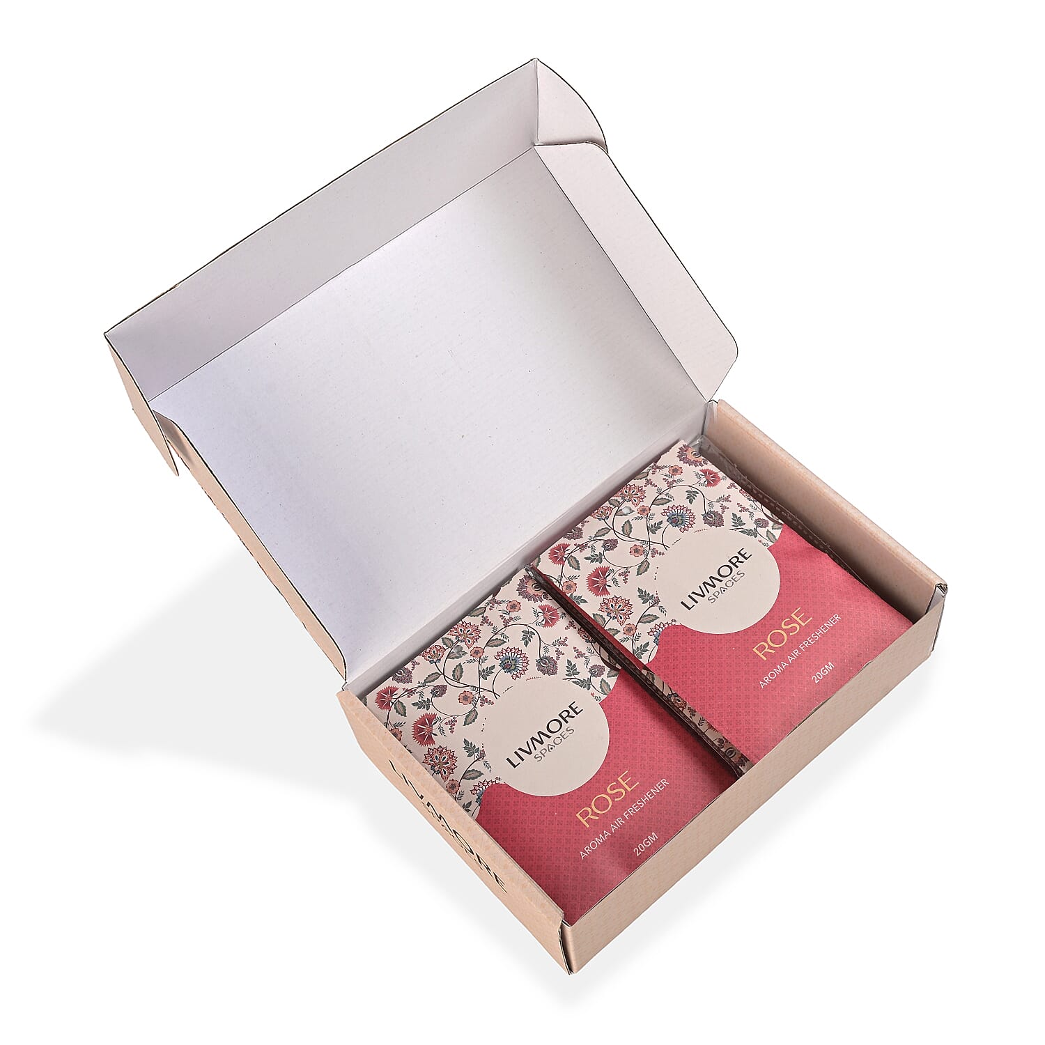 Livmore  Set of 10 Rose Fragrance Sachets (Size 8 x 9Cm)