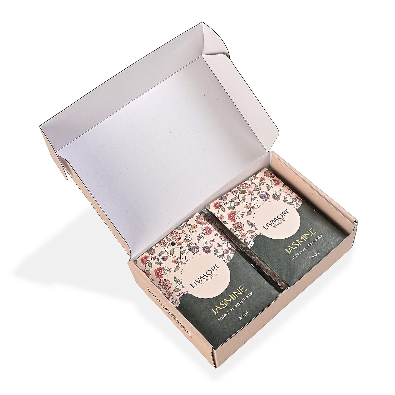 Livmore  Set of 10 Jasmine Fragrance Sachets (Size 8 x 9Cm)