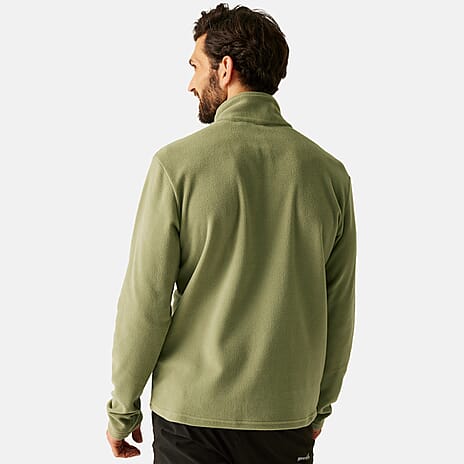 Regatta Mens Lightweight Half Zip Fleece (Size L) - Oil Green