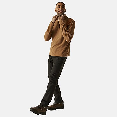 Regatta Mens Lightweight Half Zip Fleece (Size XL) - Nut Brown