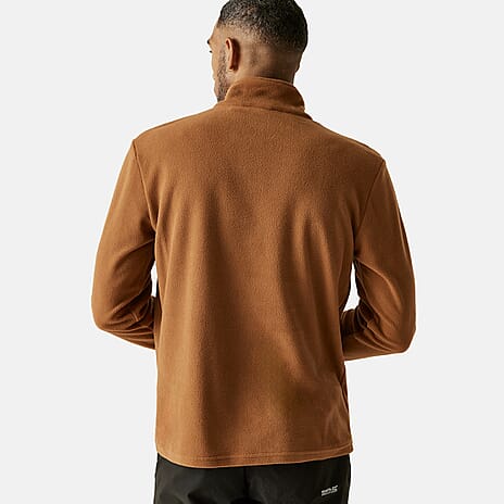 Regatta Mens Lightweight Half Zip Fleece (Size XXL) - Nut Brown