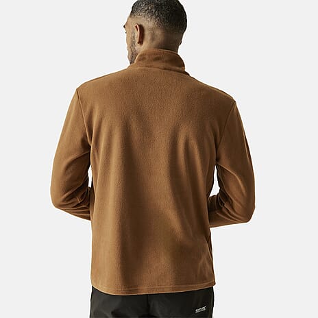 Regatta Mens Lightweight Half Zip Fleece (Size XXXL) - Nut Brown