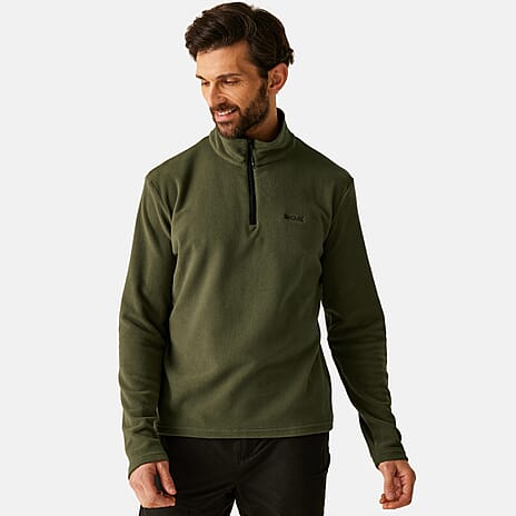 Regatta Mens Lightweight Half Zip Fleece (Size XXL) - Olive Night