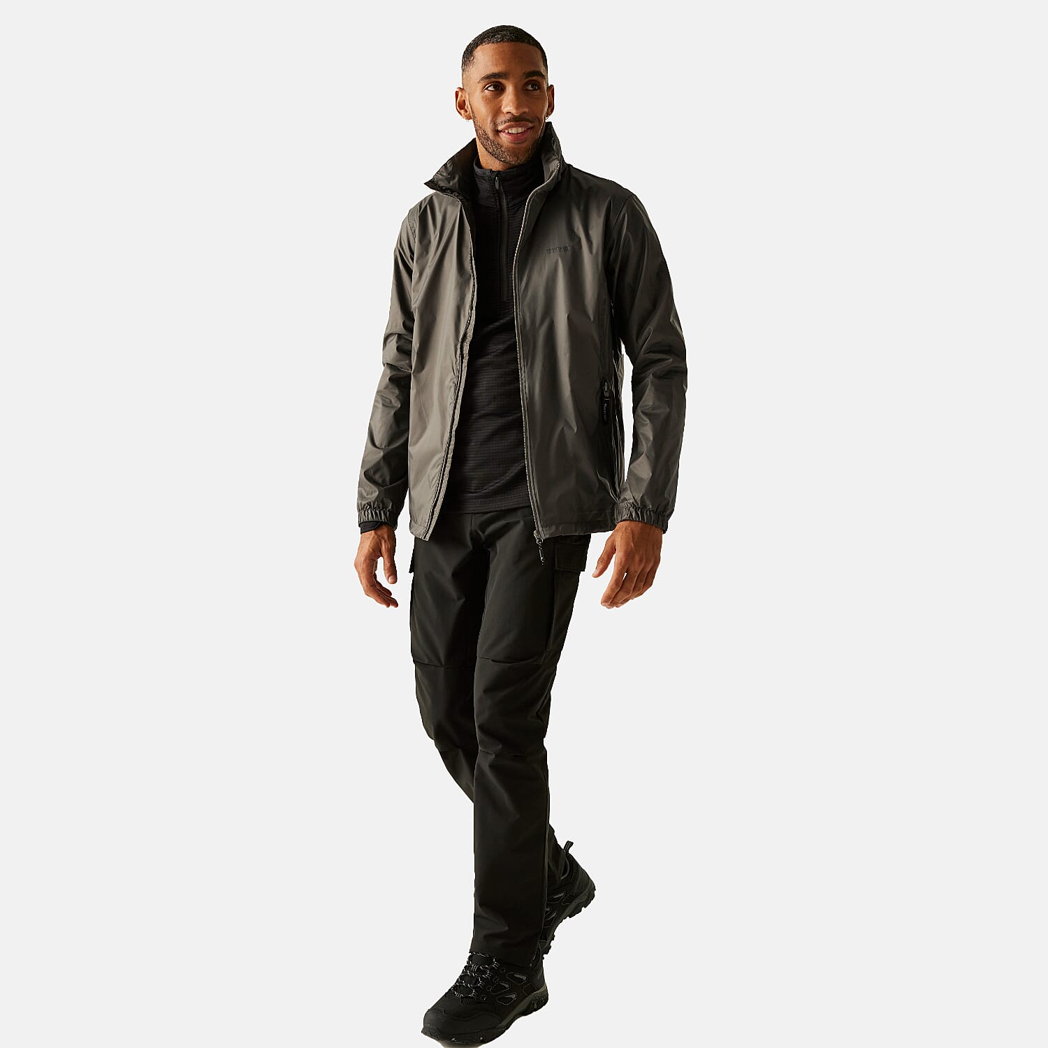 Regatta-Mens-Waterproof-Rain-Jacket-With-Packaway-Pocket-Belt-Bag-Size