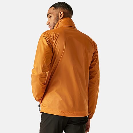 Regatta Mens Waterproof Rain Jacket With Packaway Pocket - Belt Bag (Size L) - Orange