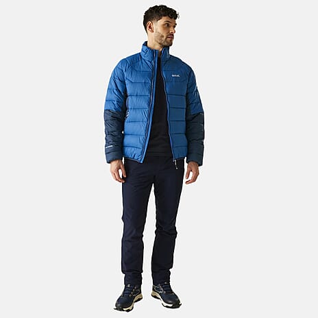 Regatta Mens Insulated Padded Jacket With Water-Repellent Finish - Zipped Pockets (Size XXL) - Blue