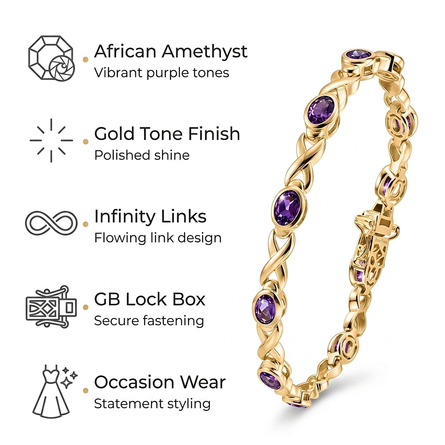 Royal Bali Collection - EverTrue Bracelet with GB Lock Box