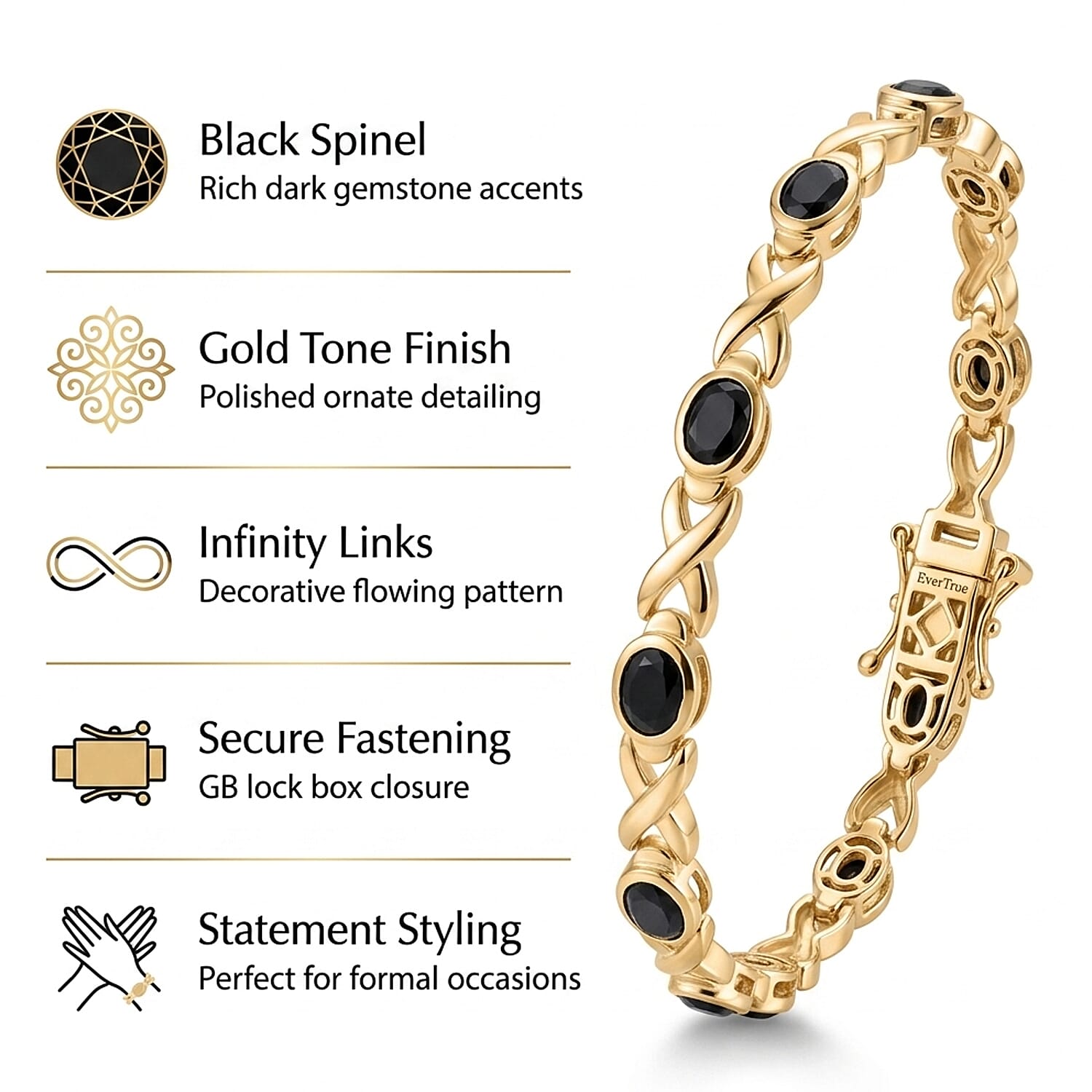 Royal Bali Collection - EverTrue Bracelet with GB Lock Box