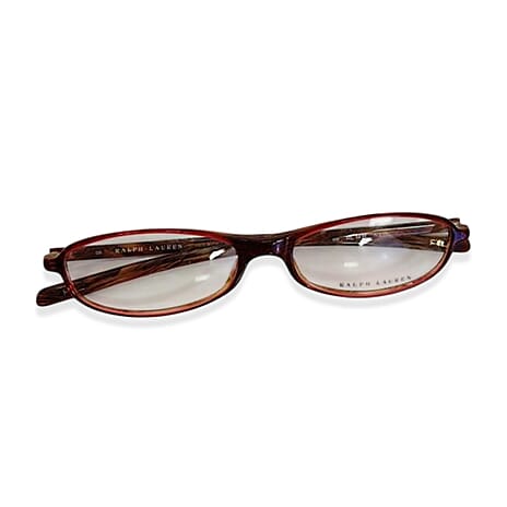 Polo Ralph Lauren Red Marble Effect Acetate Oval Readers (Power 2)