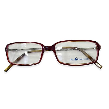 Polo Ralph Lauren Burgundy Combination Rectangular Readers (Power 2)