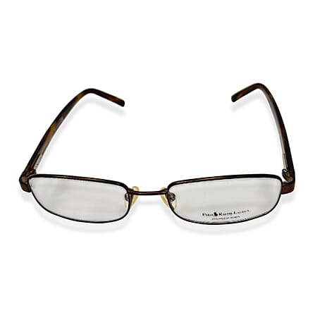 Polo Ralph Lauren Brown Ombre Metal Rim Readers With Acetate Sides And Polo Horse Logo (Power 2)
