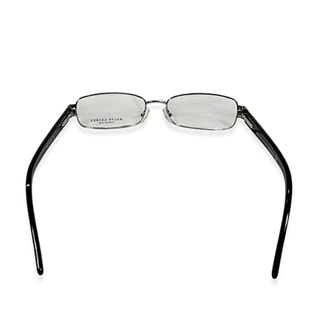 Polo Ralph Silver Metal Rim Readers With Black Acetate Sides And Polo Horse Logo (Power 2.5)