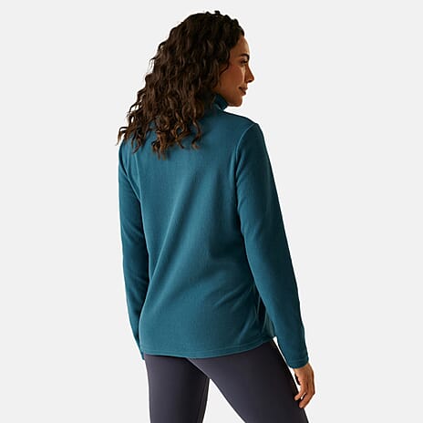 Regatta Womens Lightweight Half-Zip Fleece (Size 14) - Moroccan Blue