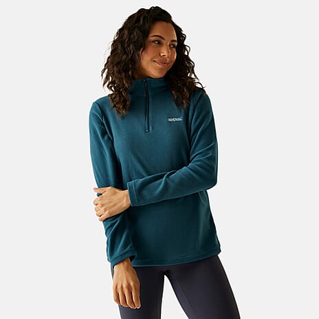Regatta Womens Lightweight Half-Zip Fleece (Size 16) - Moroccan Blue