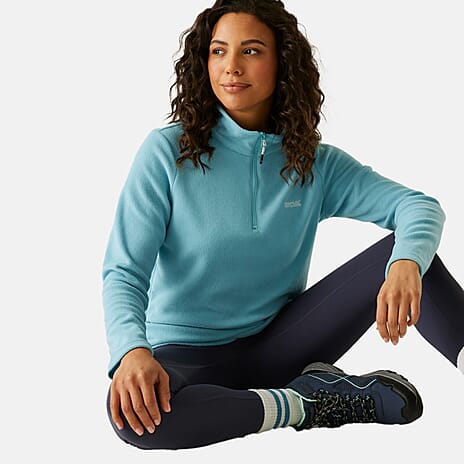 Regatta Womens Lightweight Half-Zip Fleece (Size 18) - Nordic Blue
