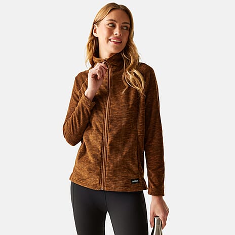 Regatta Womens Marl Knit Full-Zip Fleece (Size 18) - Glazedginge