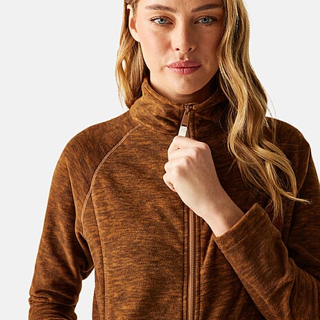 Regatta Womens Marl Knit Full-Zip Fleece (Size 18) - Glazedginge