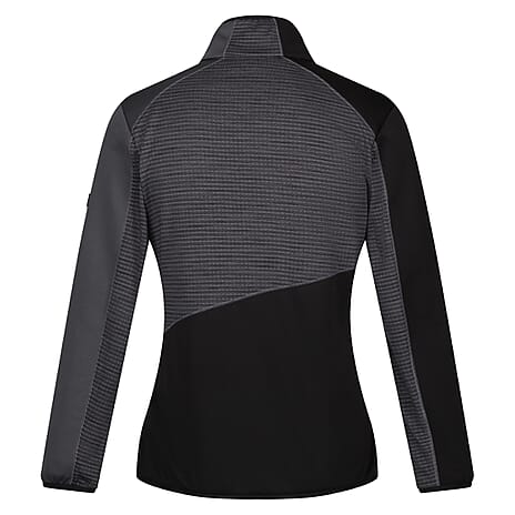 Regatta Womens Block Panelled Full-Zip Jaclet With Water Repellent Finish - Zipped Pockets (Size 18) - Seal Grey