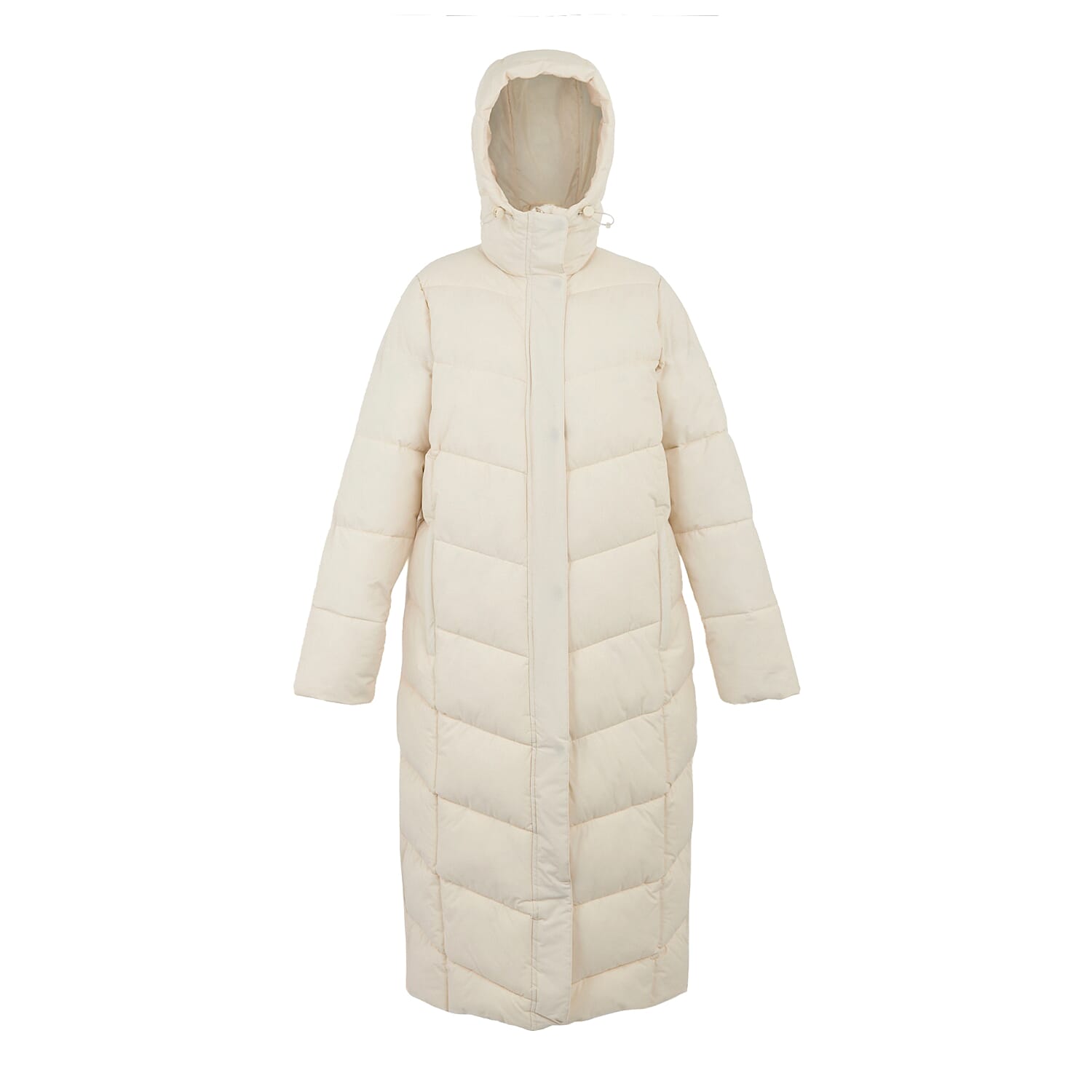Regatta Womens Longline Quilted Insulated With Hood and Seam Snaps