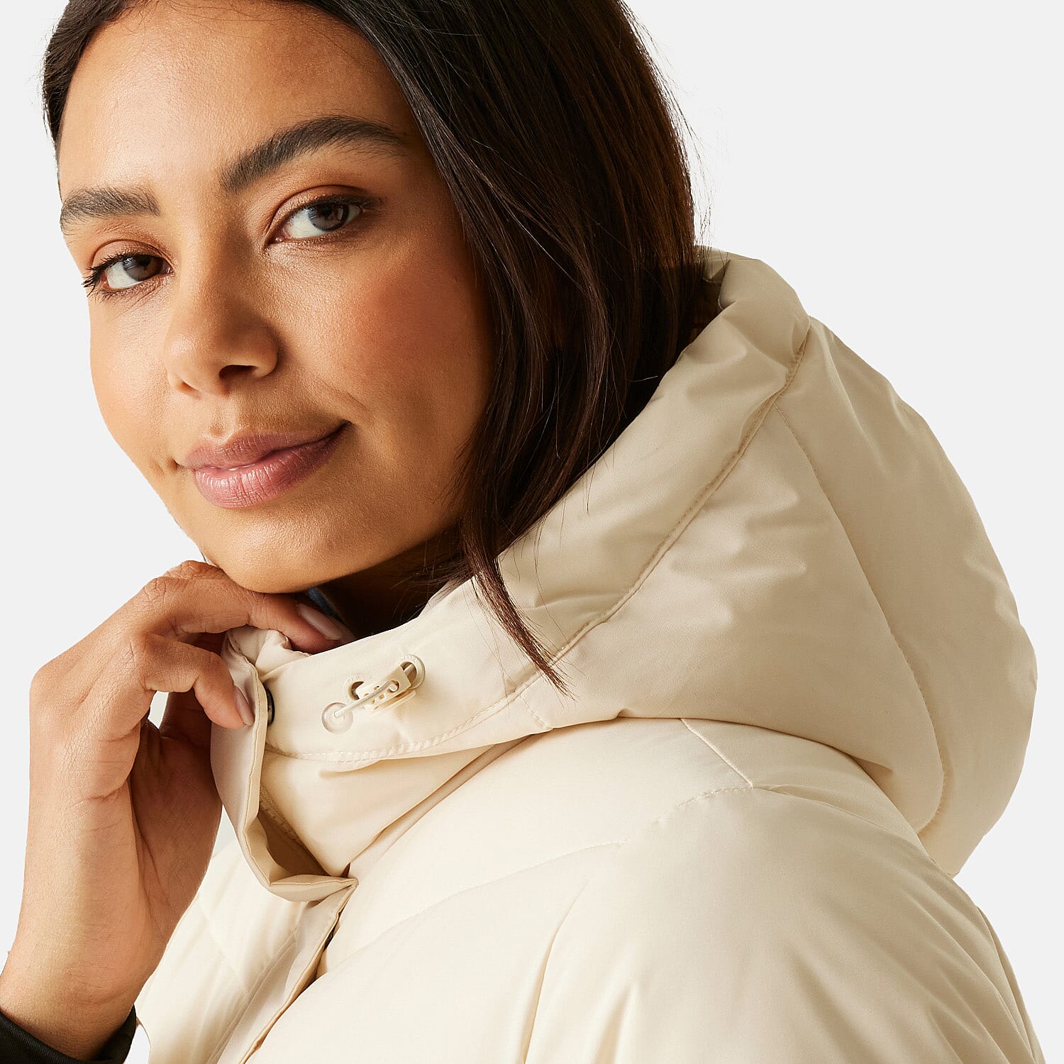 Regatta Womens Longline Quilted Insulated With Hood and Seam Snaps