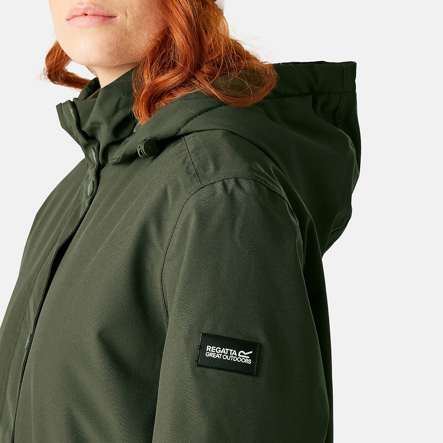 Regatta Womens Long-Length Waterproof Insulated Jacket With Adjustable Shockcord Patch Pockets and Fleece Lined Hood