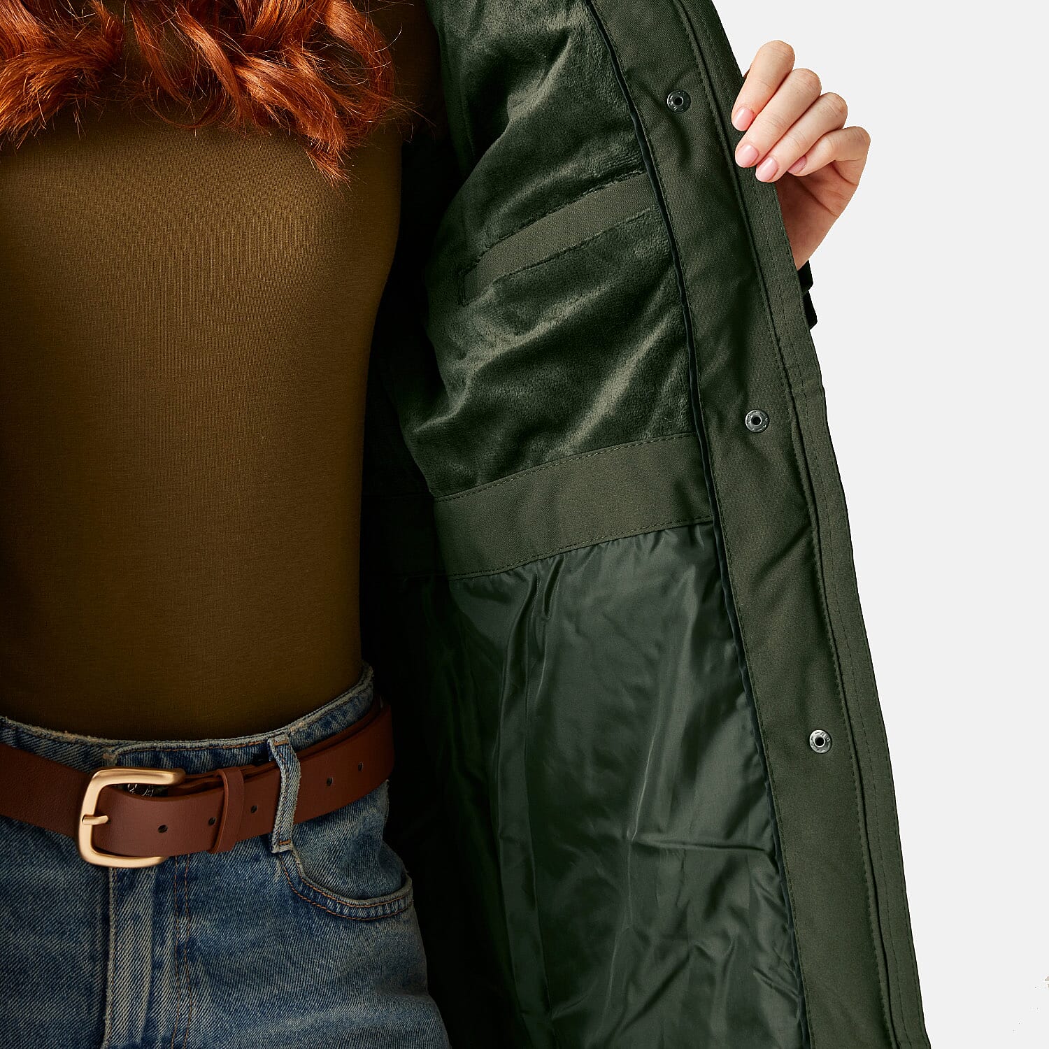 Regatta Womens Long-Length Waterproof Insulated Jacket With Adjustable Shockcord Patch Pockets and Fleece Lined Hood