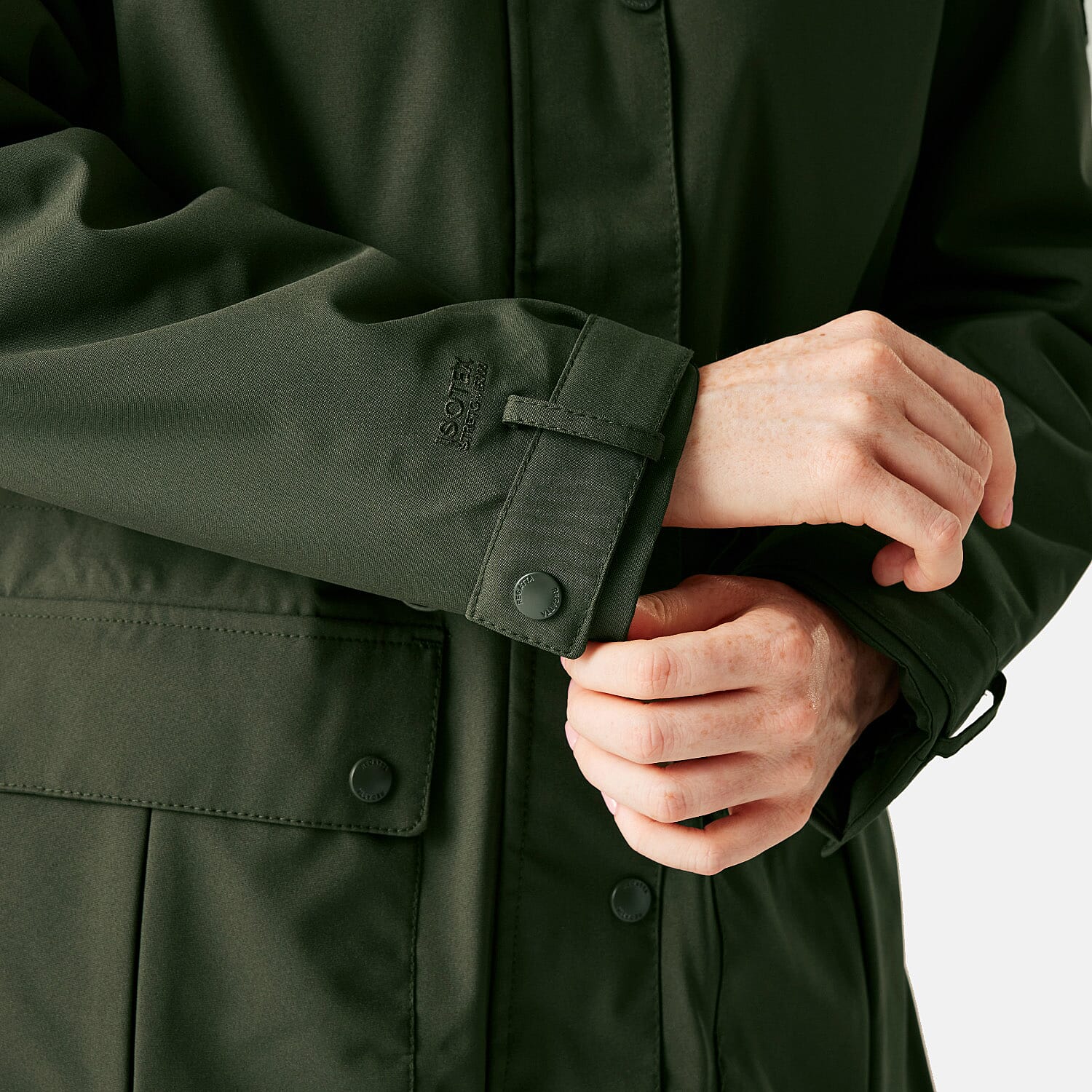 Regatta Womens Long-Length Waterproof Insulated Jacket With Adjustable Shockcord Patch Pockets and Fleece Lined Hood