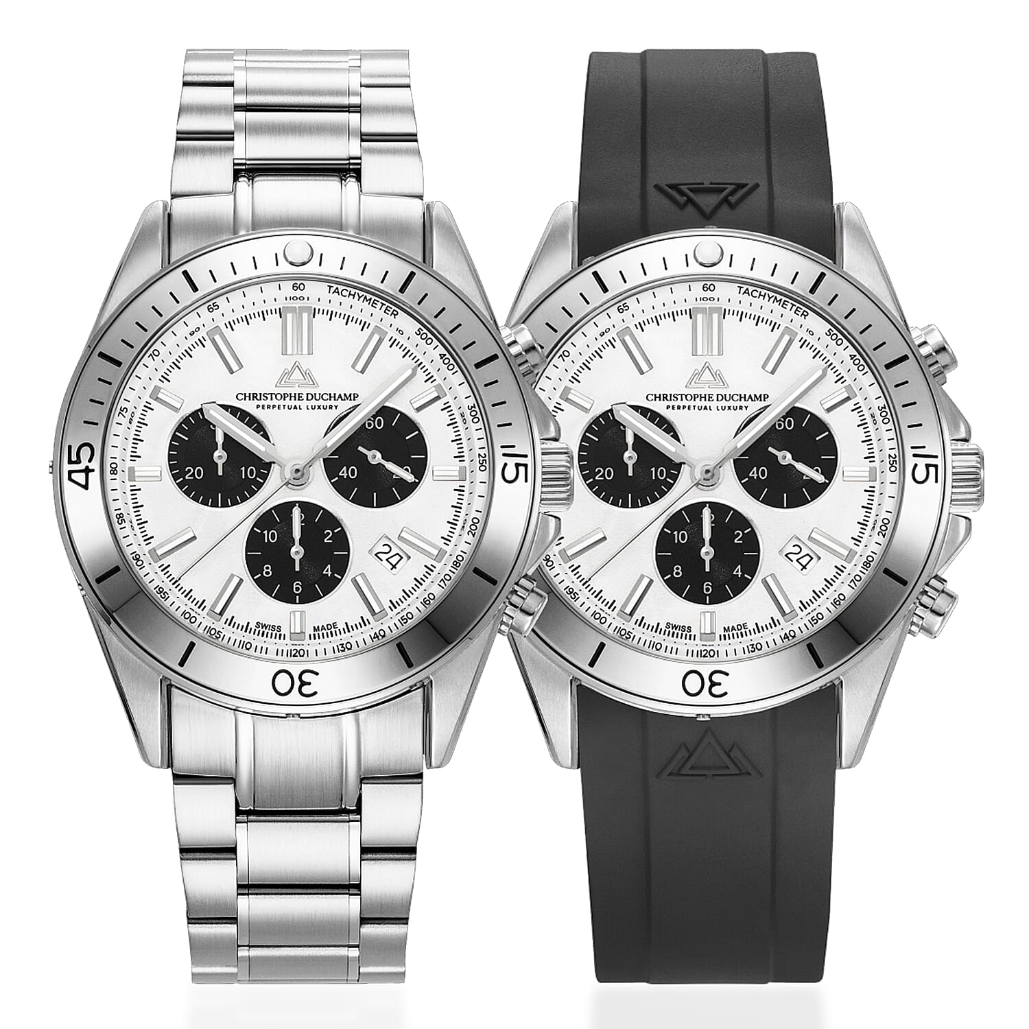 CHRISTOPHE-DUCHAMP-Stratos-Swiss-Quartz-Chronograph-20ATM-WR-White-Dia