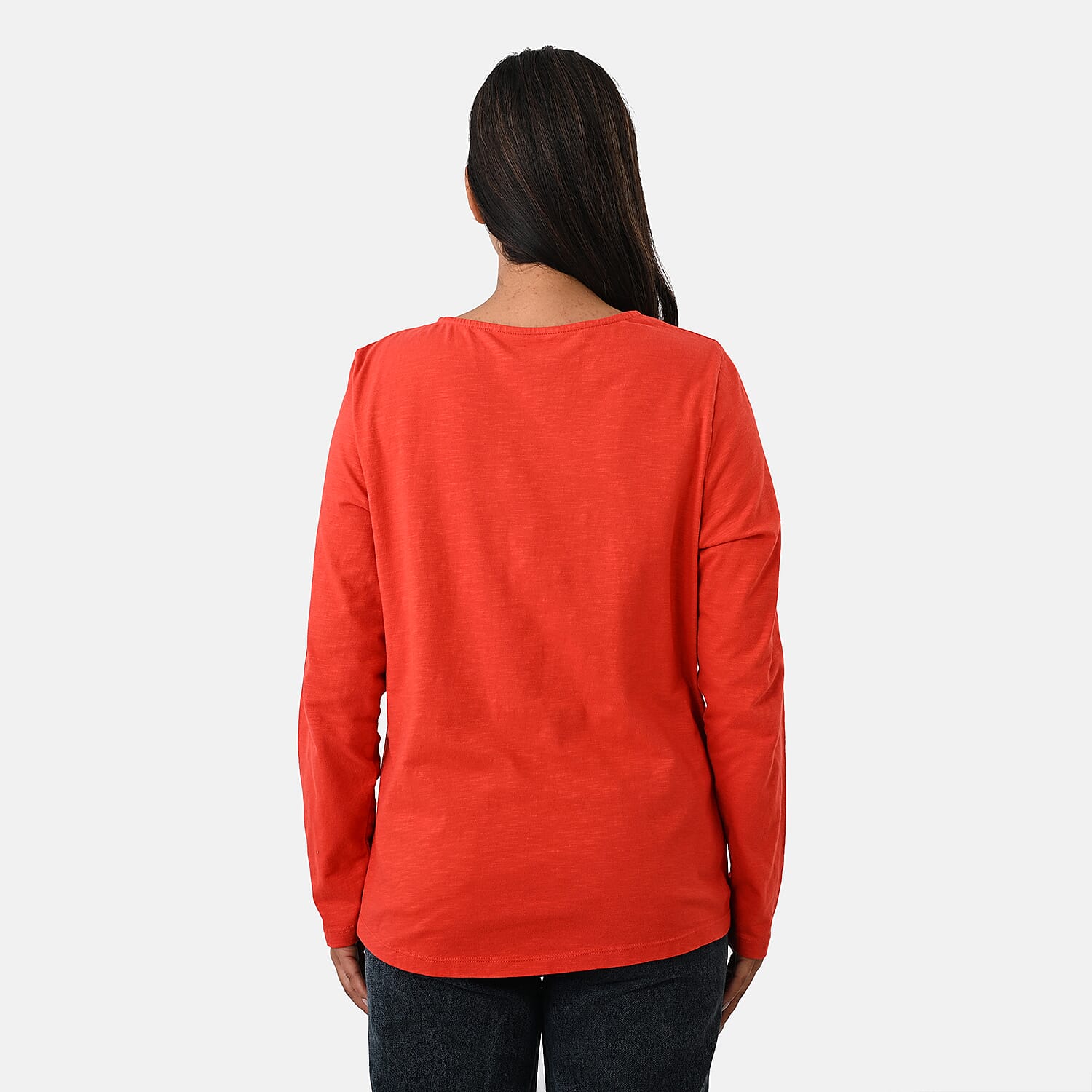 La Marey Cotton Floral Heart Embroidered&nbsp;Full Sleeves T-Shirt 