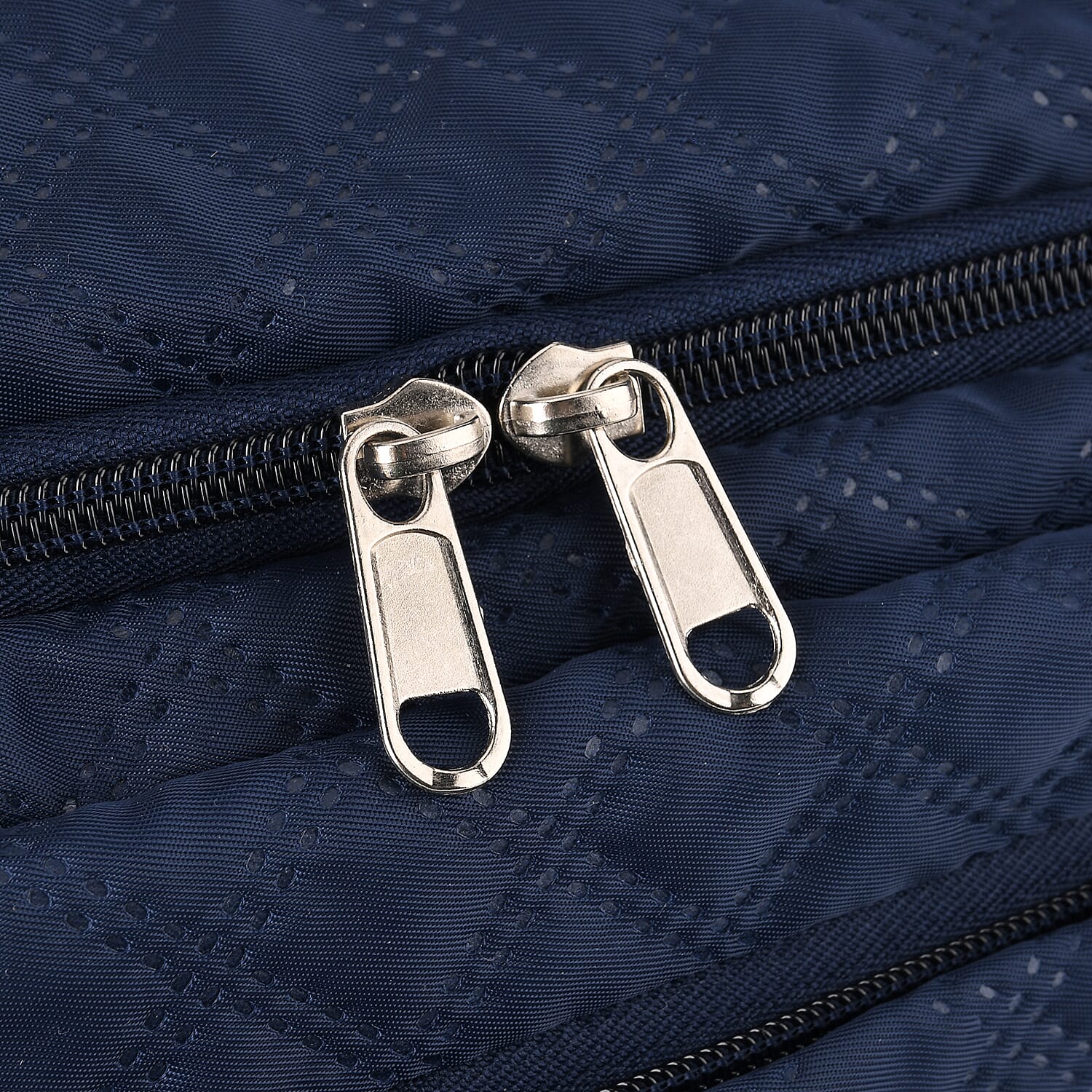 3-Piece Quilted Travel Bag Set - Navy