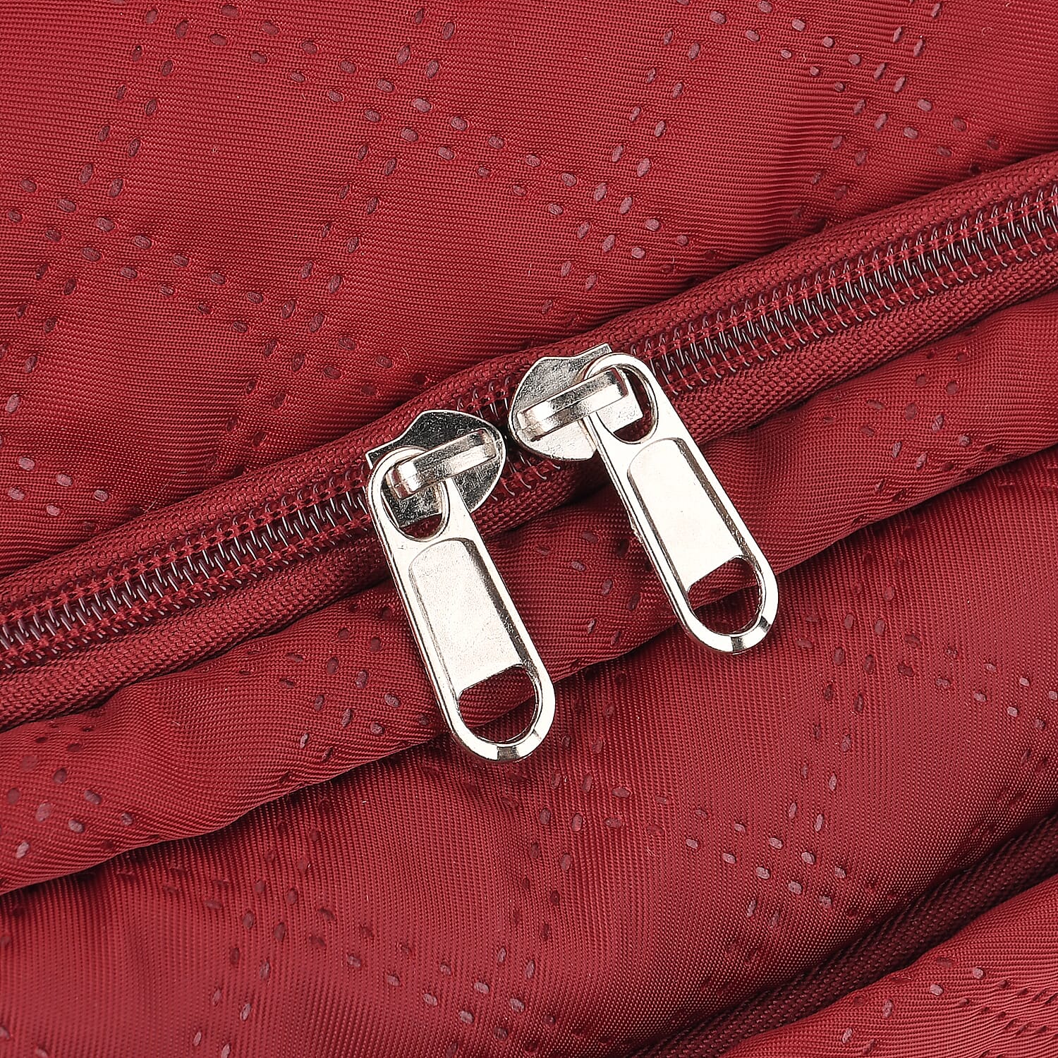 3-Piece Quilted Travel Bag Set - Burgundy