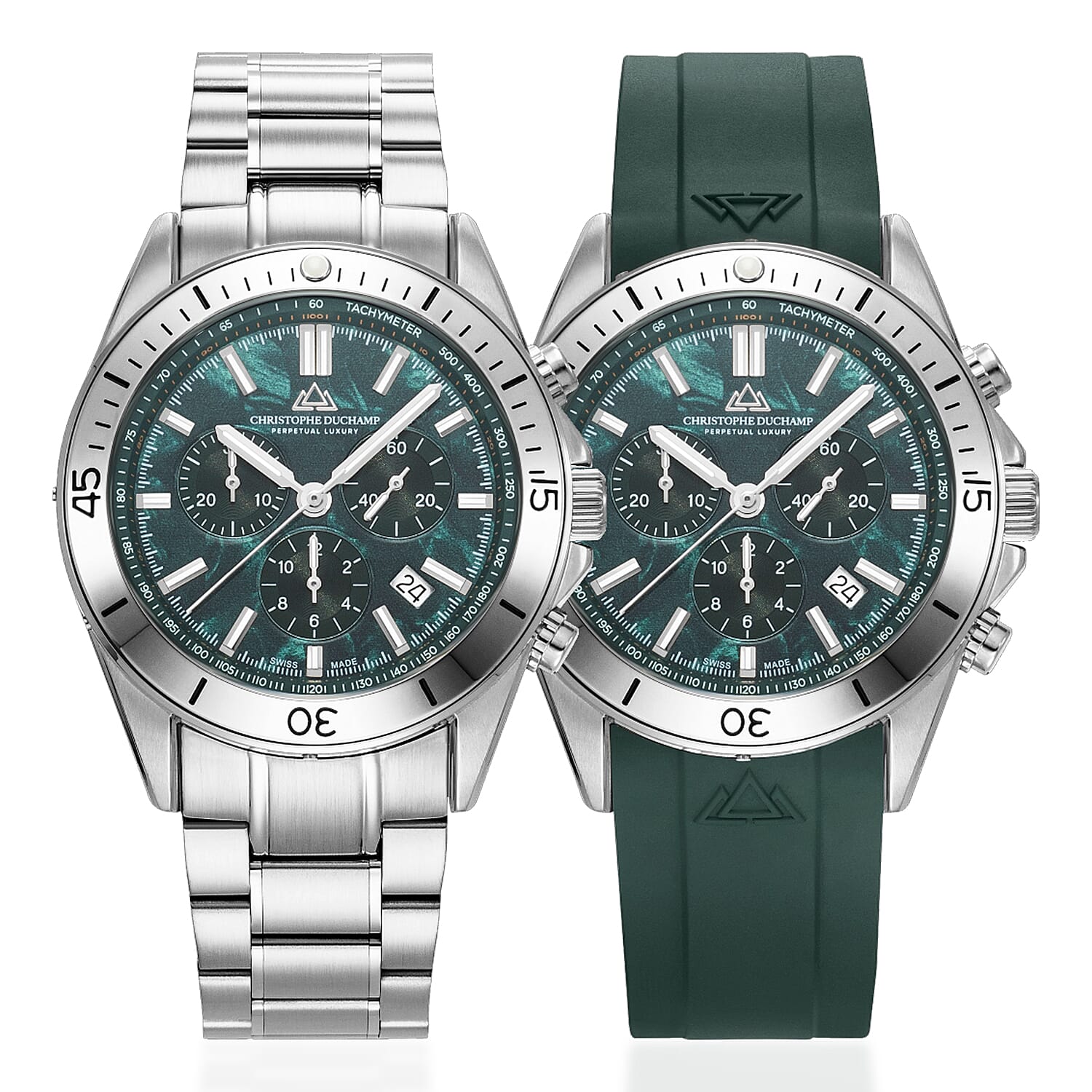 CHRISTOPHE-DUCHAMP-Stratos-Swiss-Quartz-Chronograph-20ATM-WR-Green-Dia