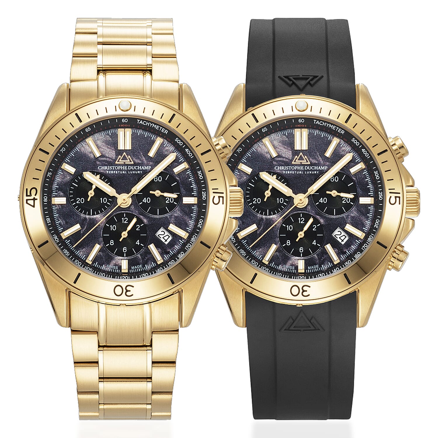 Christophe-Duchamp-Swiss-Quartz-Mens-Watch-in-Stainless-Steel-Silver