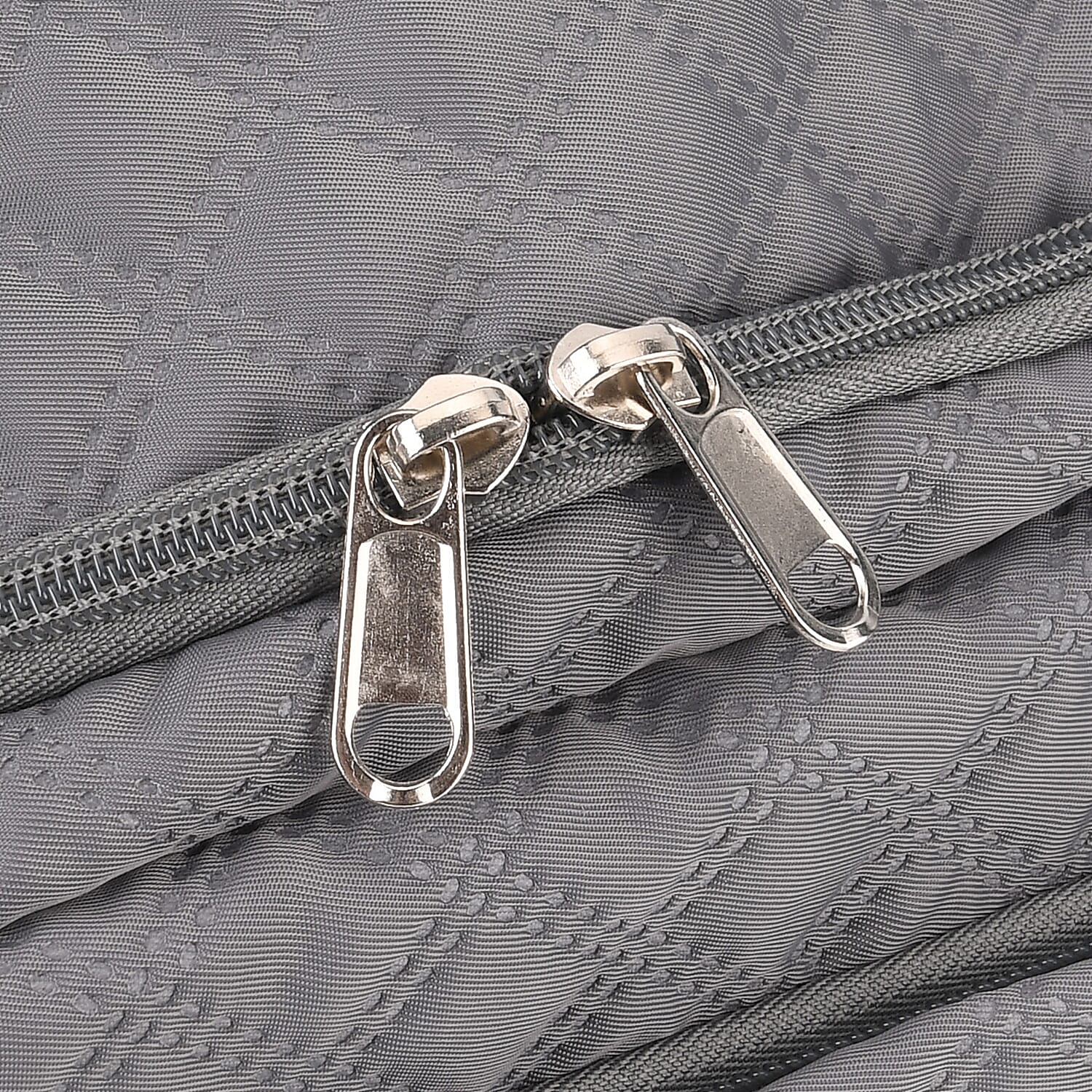 3-Piece Quilted Travel Bag Set - Grey