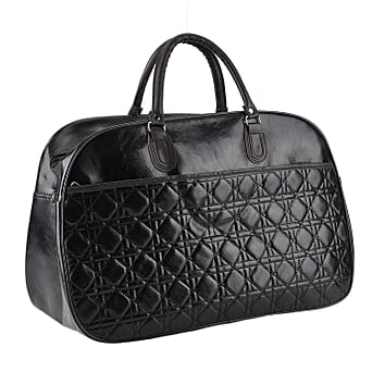 https://tjcuk.sirv.com/Products/84/6/8465927/PVC-Patterned-Travel-Bag-Size-54x21x34-cm-Black_8465927.jpg?w=342&h=342