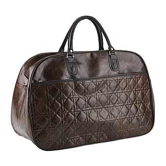 https://tjcuk.sirv.com/Products/84/6/8465928/PVC-Patterned-Travel-Bag-Size-54x21x34-cm-Dark-Coffee_8465928.jpg?w=342&h=342