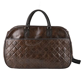 https://tjcuk.sirv.com/Products/84/6/8465928/PVC-Patterned-Travel-Bag-Size-54x21x34-cm-Dark-Coffee_8465928_5.jpg?w=342&h=342