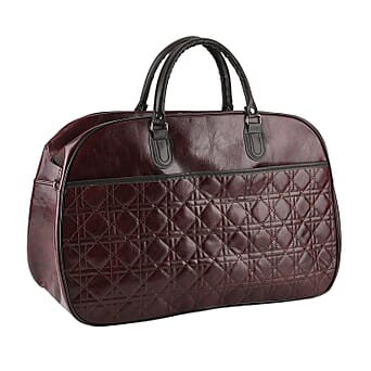 https://tjcuk.sirv.com/Products/84/6/8465929/PVC-Patterned-Travel-Bag-Size-54x21x34-cm-Burgundy_8465929.jpg?w=342&h=342