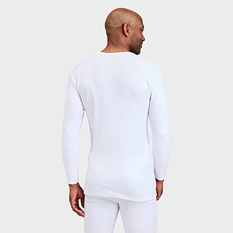 Guardian Mens Supersoft Long Sleeve Thermal T-Shirt (Size 48-51 Inch) - Ivory