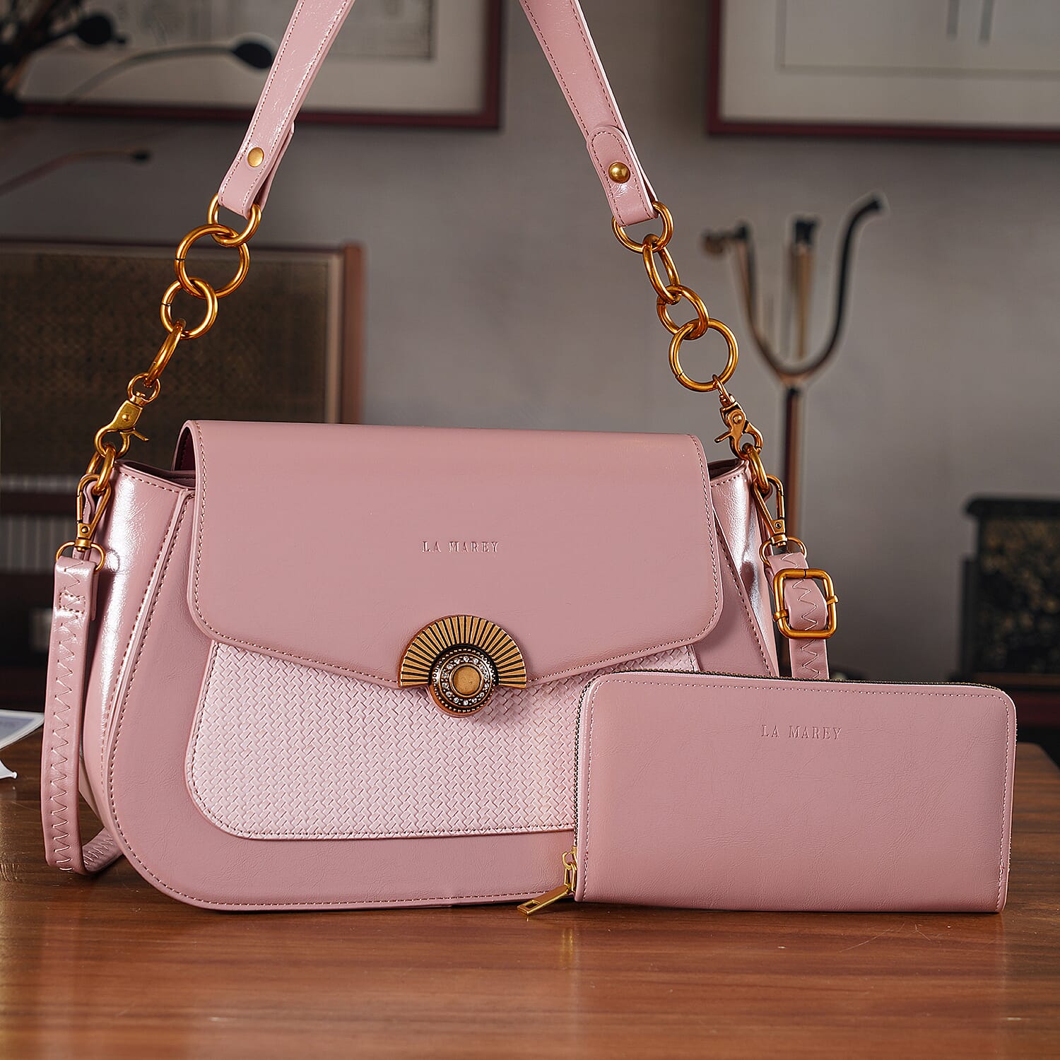 La Marey Crossbody Bag (Size - One Size) - Pink