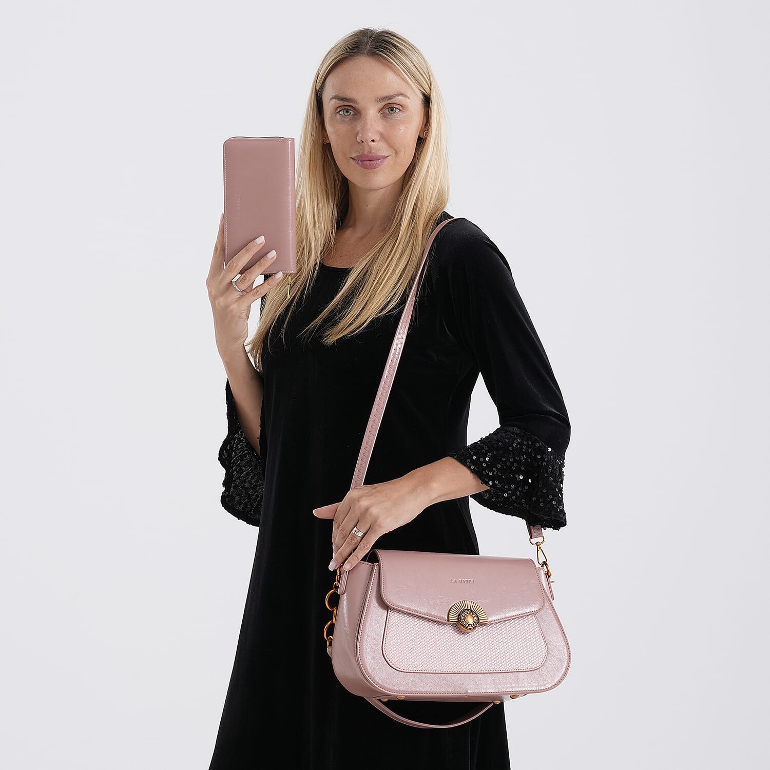 La Marey Crossbody Bag (Size - One Size) - Pink
