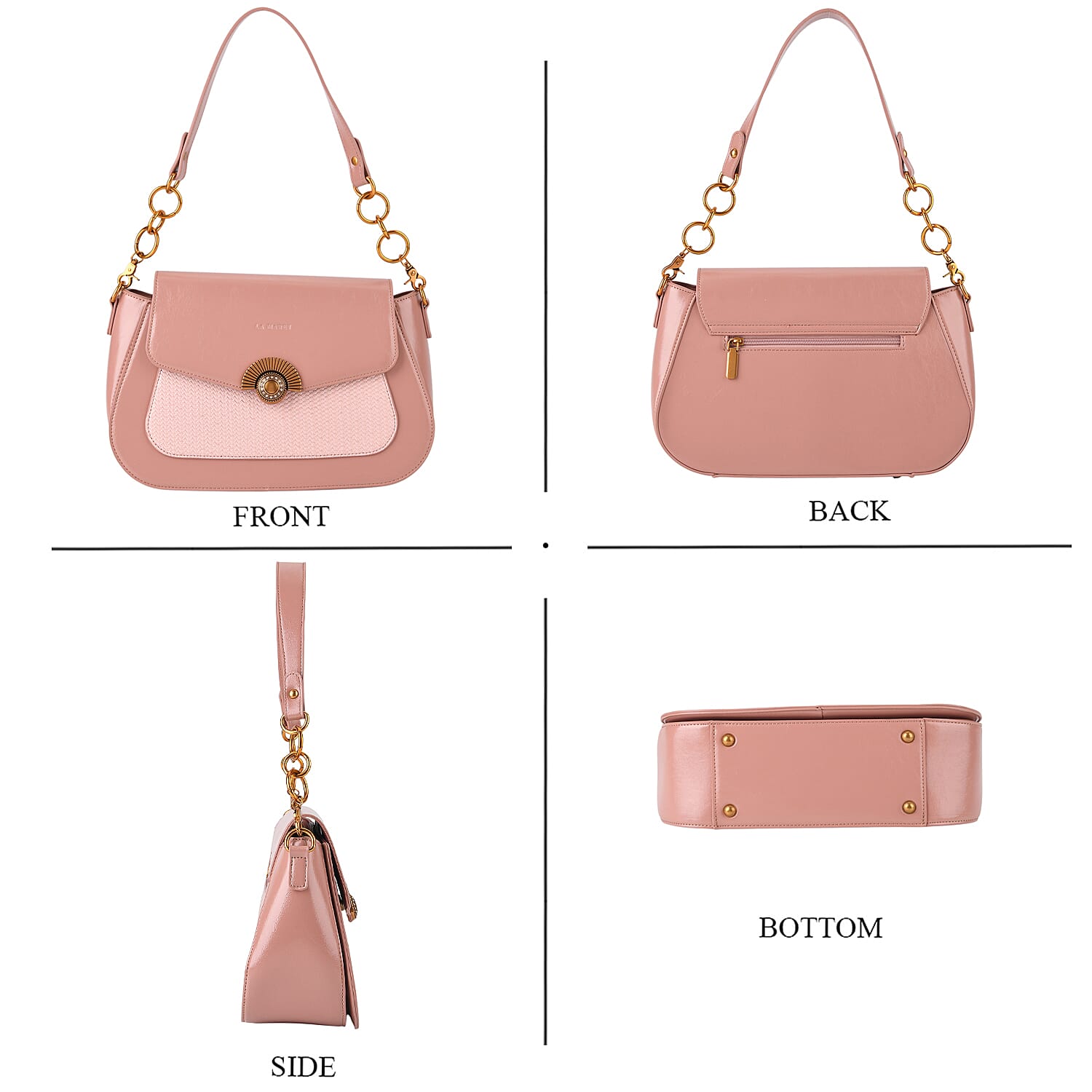 La Marey Crossbody Bag (Size - One Size) - Pink