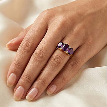 https://tjcuk.sirv.com/Products/84/6/8466381/D-Joy-African-Amethyst-White-Zircon-3-Stone-Ring-in-Yellow-Gold-Plated_8466381_1.jpg?w=342&h=342