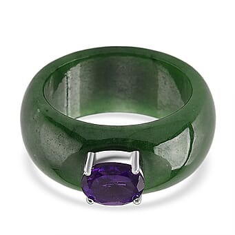 https://tjcuk.sirv.com/Products/84/7/8477296/D-Joy-Dyed-Green-Jade-African-Amethyst-Solitaire-Band-Ring-in-Rhodium-_8477296.jpg?w=342&h=342
