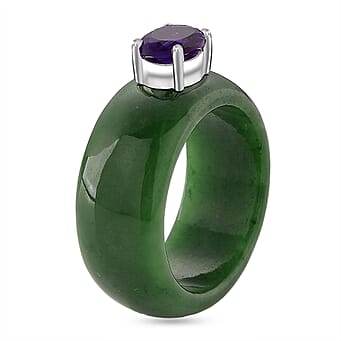 https://tjcuk.sirv.com/Products/84/7/8477300/D-Joy-Dyed-Green-Jade-African-Amethyst-Solitaire-Band-Ring-in-Rhodium-_8477300_3.jpg?w=342&h=342