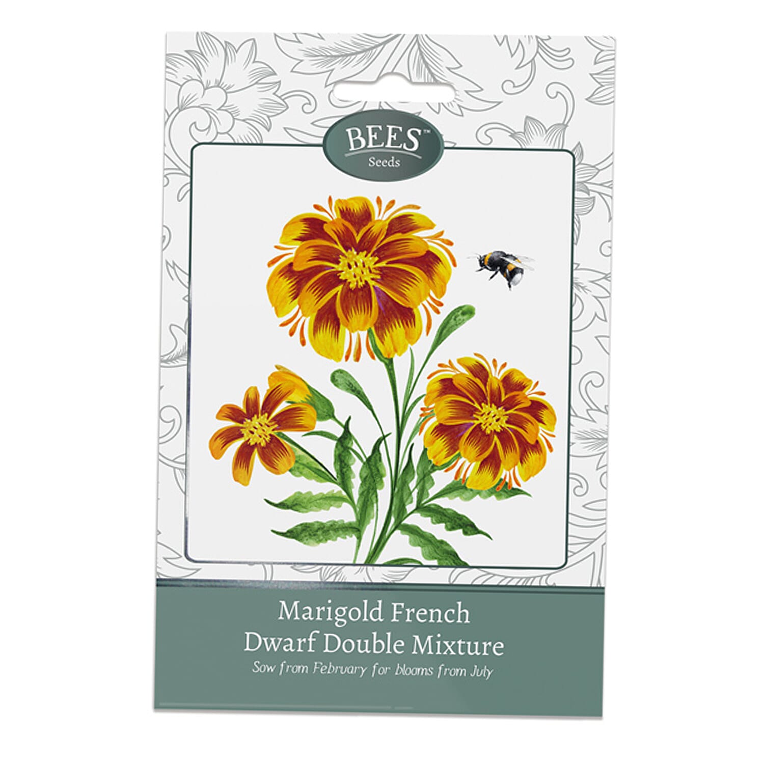 BEES Marigold French Dwarf Mixture (Sow by End 2027) - Light Yellow