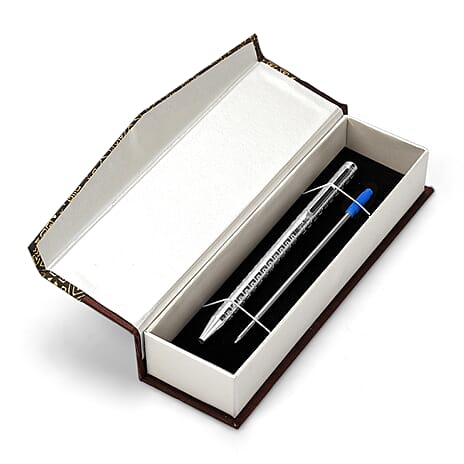 Bliss - Beyond 925 Sterling Silver Ball Pen with Extra Refill - Square