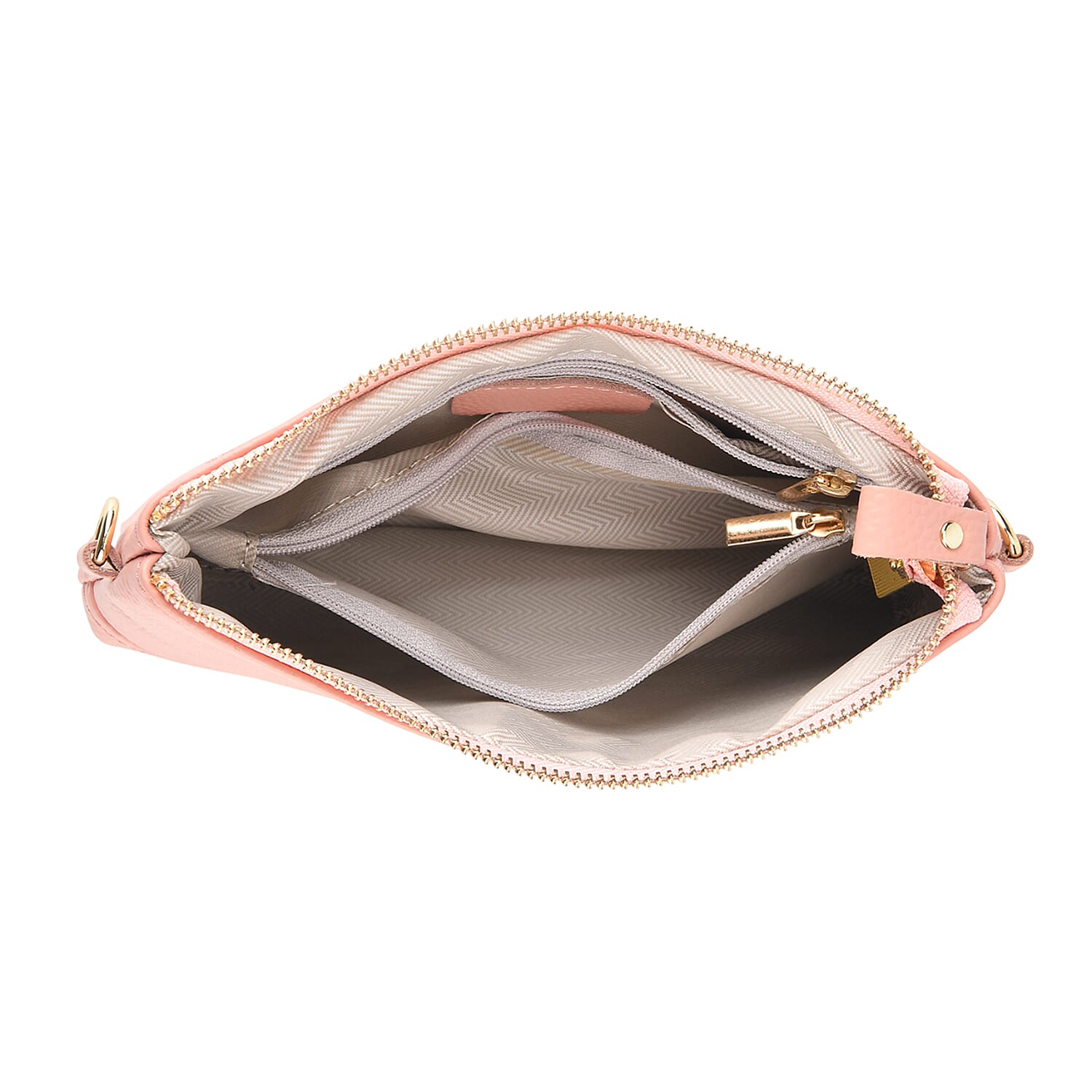 Genuine Leather Quilted Designer Slim Handbag - Pink